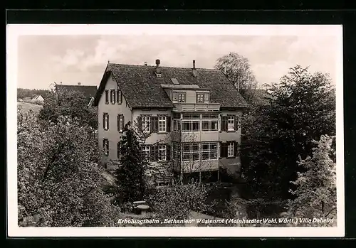 AK Wüstenrot /Mainhardter Wald, Erholungsheim Bethanien, Villa Daheim
