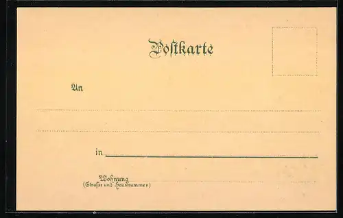 Lithographie Ingolstadt, Kreuzthor im Mondschein