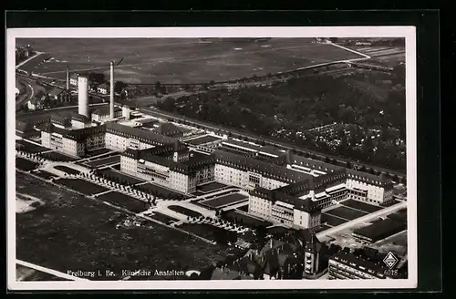 AK Freiburg i. Br., Klinische Anstalt, Fliegeraufnahme