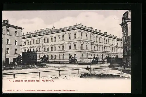 AK München, Königliche Versicherungskammer, Thierschstrasse 48