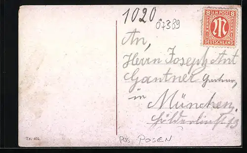 AK Posen, Botanischer Garten, Am Goldfischteich