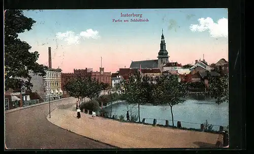 AK Insterburg, Partie am Schlossteich