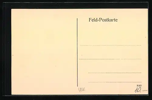 Künstler-AK Bizköz im Wyskower Pass, Von der Deutschen Südarmee, Die erste Verteidigungsstellung der Russen, Panorama