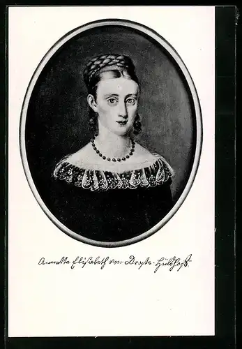 AK Annette Elisbeth von Droste-Hülshoff