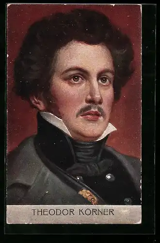 AK Portrait von Theodor Körner