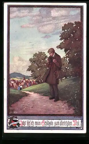 Künstler-AK Ernst Kutzer: Abschied für immer