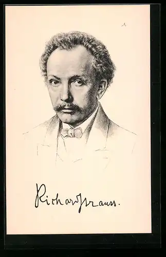 AK Portrait von Richard Strauss, Komponist, Geb. 1864