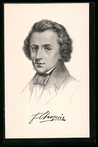 AK Portrait von Frederic Chopin, Komponist, 1809-1849