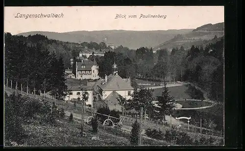 AK Langenschwalbach, Blick vom Paulinenberg
