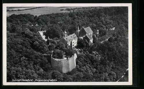 AK Mansfeld, Fliegeraufnahme vom Schloss