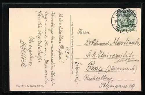 AK Dresden, Ring-Strasse, Neues Rathaus