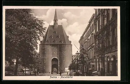 AK Aachen, Marschiertor im Sonnenlicht