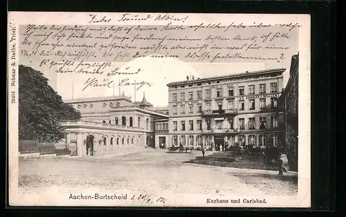 AK Aachen-Burtscheid, Kurhaus und Carlsbad