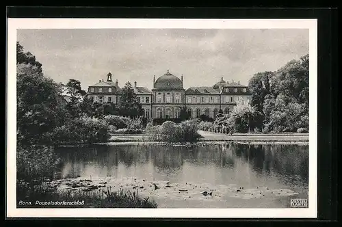 AK Bonn, Poppelsdorferschloss am Wasser