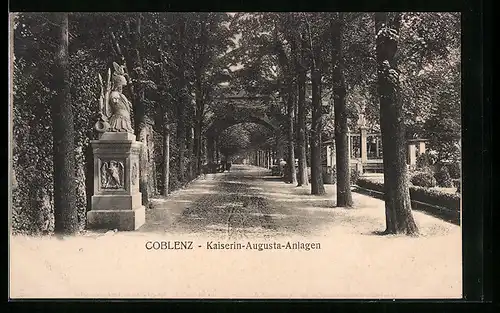 AK Coblenz, Kaiserin-Augusta-Anlagen