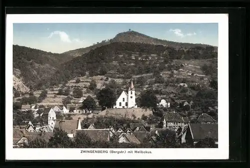 AK Zwingenberg /Bergstr., Ortspartie mit Melibokus