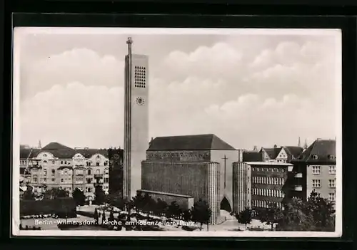 AK Berlin-Wilmersdorf, Kirche am Hohenzollern Platz