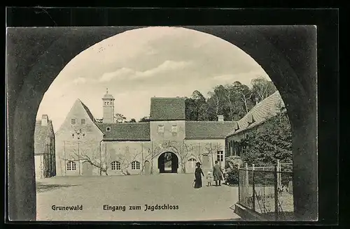 AK Grunewald, Eingang zum Jagdschloss