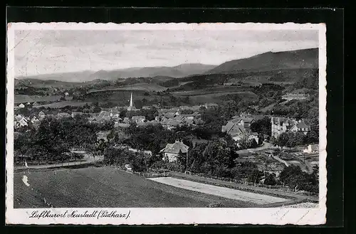AK Neustadt /Südharz, Ortsansicht mit Umland