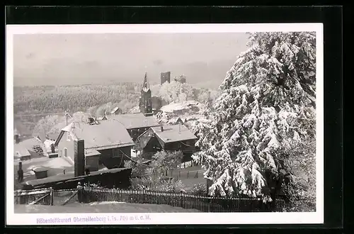 AK Oberreifenberg, Ortspartie im Winter