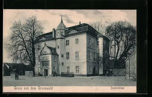 AK Grunewald, Blick auf Jagdschloss