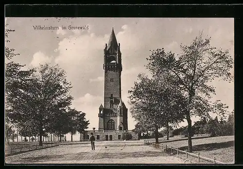 AK Grunewald, Blick auf Wilhelmsturm