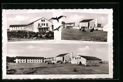 AK Sahlenburg, Nordsee, Familien-Ferienhaus Stella Maris, Mehrfachansicht