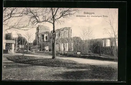 AK Nideggen, Rittersaal der ehemaligen Burg