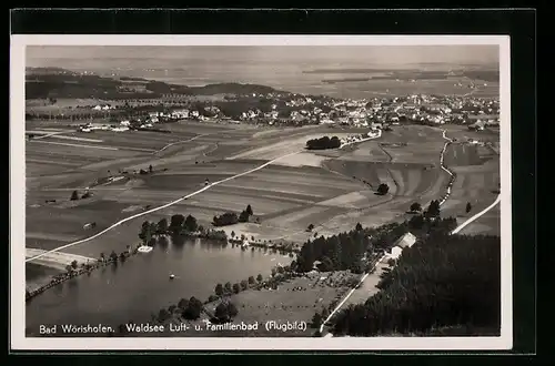 AK Bad Wörishofen, Waldsee Luft- und Familienbad, Fliegeraufnahme