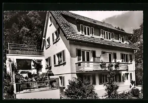 AK Bad Wildbad, Hotel-Pension Haus am Wald