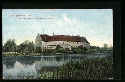 AK Burgsteinfurt i. W., Schloss des Fürsten zu Bentheim und Steinfurt