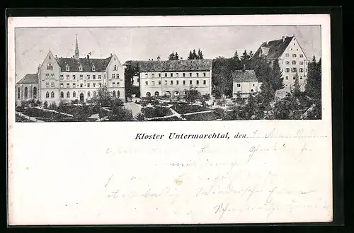 AK Untermarchtal, Blick auf das Kloster