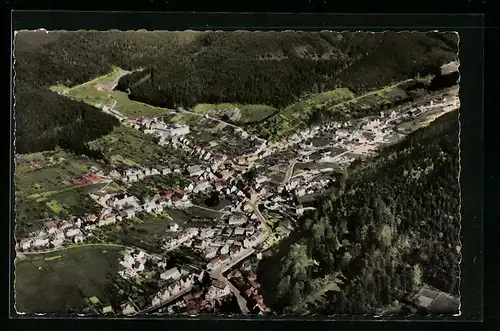 AK Calmbach /Schwarzwald, Teilansicht