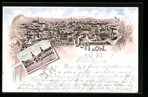 Lithographie Usti n. Orl., Nàmesti, Celkovy pohled