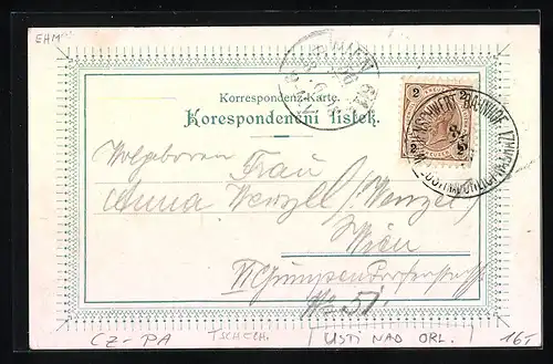 Lithographie Usti n. Orl., Nàmesti, Celkovy pohled