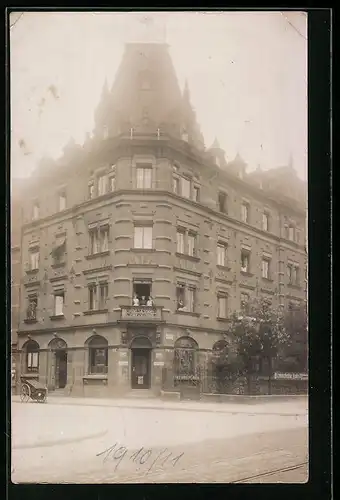 Foto-AK Mannheim, Strasse U3, 19 Ecke Friedrichsring