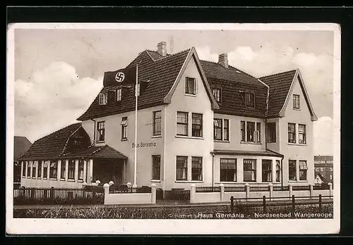 AK Wangerooge /Nordsee, Haus Germania mit 