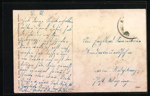 AK Tüssling bei Altötting, Oberer und Unterer Markt im Panorama