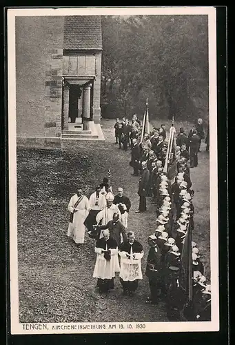 AK Tengen, Kircheinweihung am 19.10.1930