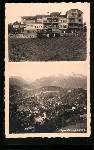 AK Berchtesgaden, Totalansicht, Hotel Villa Grassl