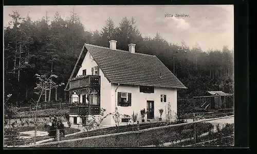 AK Aystetten, Blick zur Villa Seidler