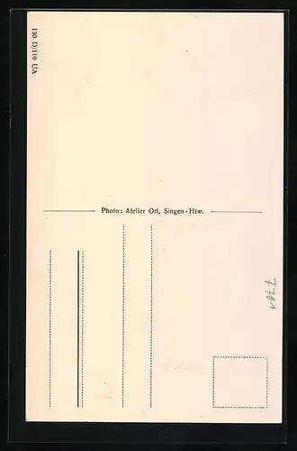 AK Tengen, Kircheneinweihung 1930, Neue Platzanlage am Jungfrauen-Denkmal