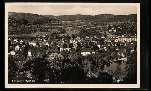 AK Murrhardt, Teilansicht mit Kirche