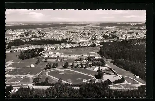 AK Schwenningen am Neckar, Ortsansicht aus der Vogelschau