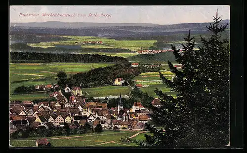 AK Marktschnaittach, Panorama vom Rothenberg aus