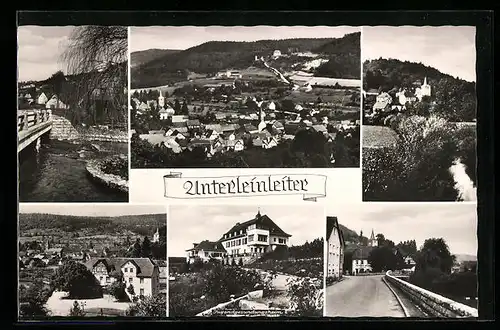 AK Unterleinleiter /Fränk. Schweiz, Ortsansicht mit Jugendgesundungsheim