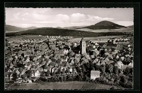 AK Wolfhagen, Bez. Kassel, Ortsansicht aus der Vogelschau