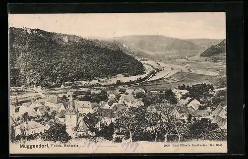 AK Muggendorf /Fränk. Schweiz, Ortsansicht aus der Vogelschau