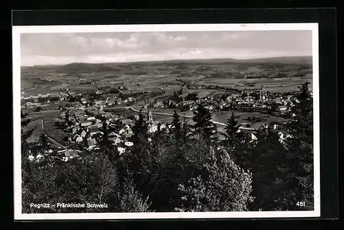 AK Pegnitz /Fränk. Schweiz, Ortsansicht aus der Vogelschau