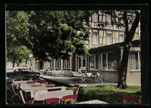 AK Muggendorf /Fränk. Schweiz, Park-Hotel, Terrasse